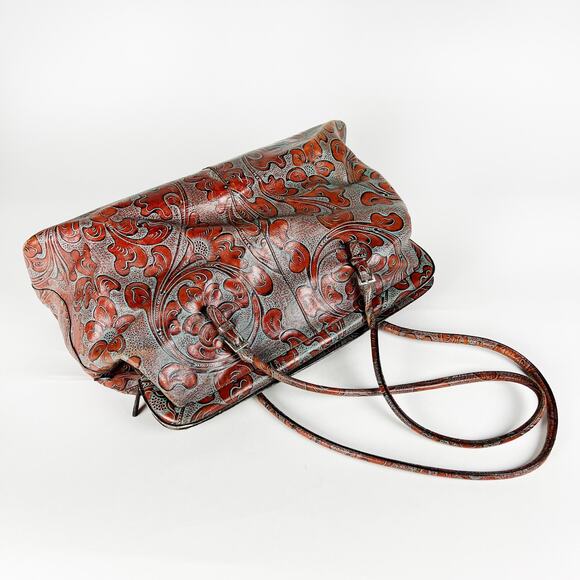 Vintage y2k Wilsons Leather Pelle Studio tooled leather shoulder